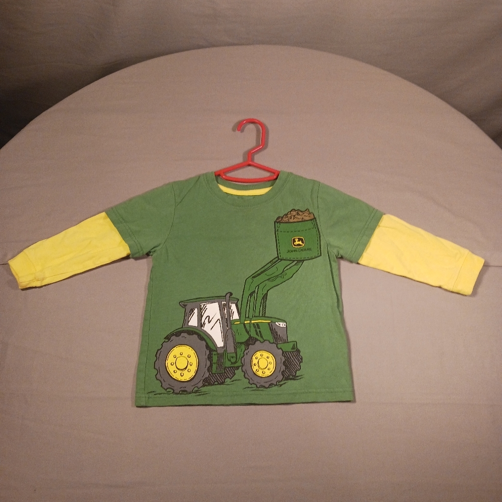 John Deere Farm Tractor Long sleeve Shirt 2T Boys